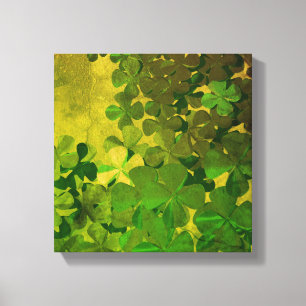 St. Patrick's Day and Good Luck , ‎ vierleaf klave Canvas Afdruk