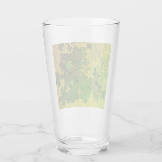 St. Patrick's Day and Good Luck , vierleaf klave Glas (Achterkant)