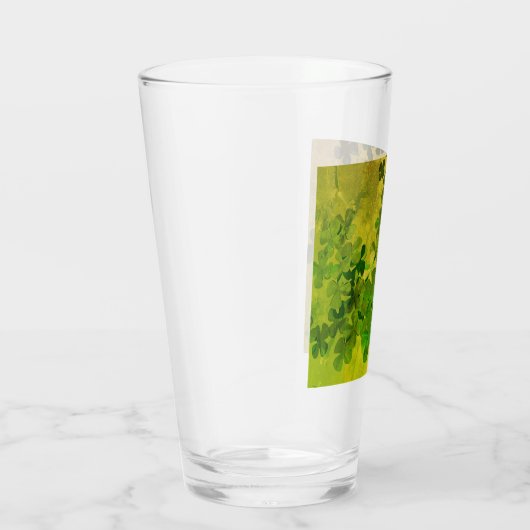 St. Patrick's Day and Good Luck , vierleaf klave Glas (Rechts)