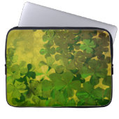 St. Patrick's Day and Good Luck , vierleaf klave Laptop Sleeve (Voorkant)
