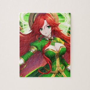 St. Patricks Day Anime Woman Legpuzzel