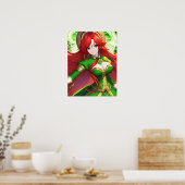 St. Patricks Day Anime Woman Poster (Keuken)