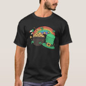 St Patricks Day Apparel leprechaun Pot of Gold rai T-shirt (Voorkant)