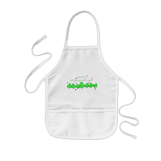 St. Patrick's Day Apron Kinder Schort (Voorkant)