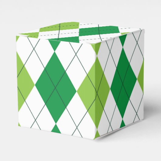 St. Patrick's Day Argyle Bedankdoosjes (Voorkant Zijde)