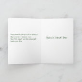 St. Patrick's Day Art Nouveau Angel Kaart (Binnen)