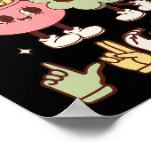 St Patricks Day ASL Happy Go Lucky Gebarentaal D Poster (Hoek)