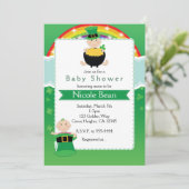 St. Patrick's Day Babies Baby Shower Uitnodiging (Staand voorkant)
