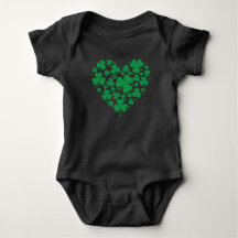 St. Patrick's Day Baby Bodysuit - Lucky Shamrock H