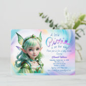 St. Patrick's Day Baby Borrel Leprechaun Meisje Ke Kaart (Staand voorkant)