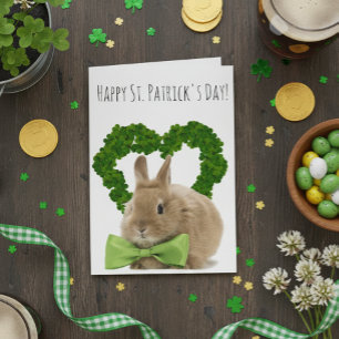 St. Patrick's Day Baby Konijn Kaart
