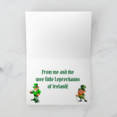 ST. PATRICK'S DAY BABY LEPRECHAUN KAART (Binnen)