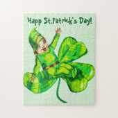 ST. PATRICK'S DAY BABY LEPRECHAUN LEGPUZZEL (Verticaal)