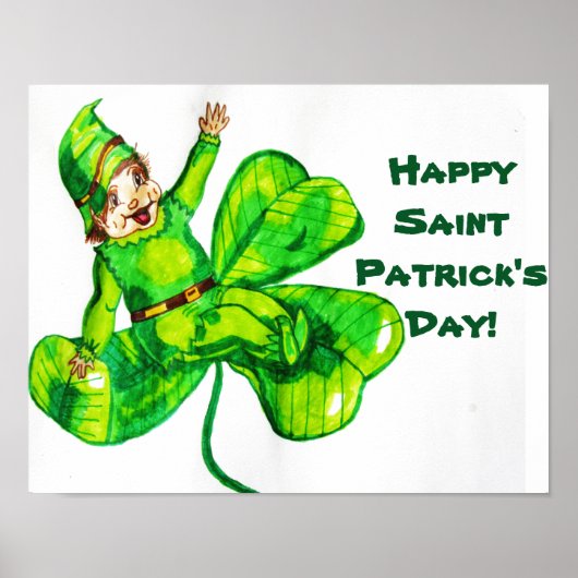 ST. PATRICK'S DAY BABY LEPRECHAUN POSTER (Voorkant)