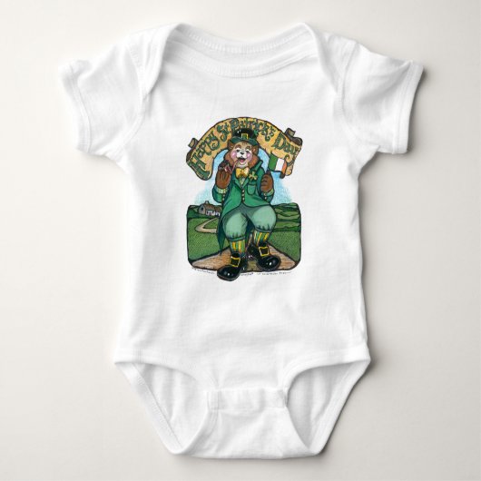 St Patrick's Day Baby Shirt (Voorkant)