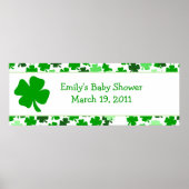 ST PATRICK'S DAY Baby shower / Birthday Banner Poster (Voorkant)