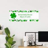 ST PATRICK'S DAY Baby shower / Birthday Banner Poster (Thuiskantoor)