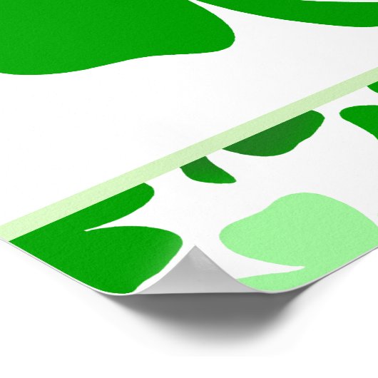 ST PATRICK'S DAY Baby shower / Birthday Banner Poster (Hoek)