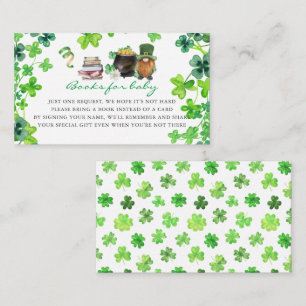 St. Patrick's Day Baby shower   Boekaanvraag Informatiekaartje