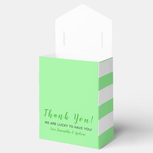 St Patrick's Day Baby shower Dank je wel Bedankdoosjes (Geopend)