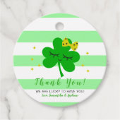 St Patrick's Day Baby shower Dank je wel Bedankjes Labels (Voorkant)