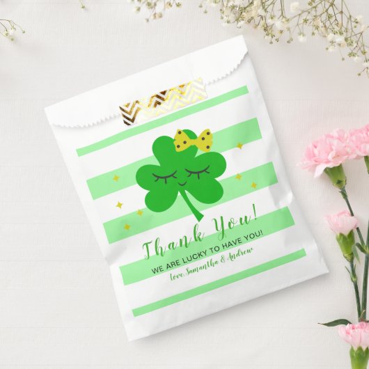 St Patrick's Day Baby shower Dank je wel Bedankzakje (Gezegeld)
