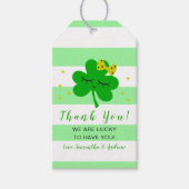 St Patrick's Day Baby shower Dank je wel Cadeaulabel (Voorkant)