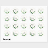 St. Patricks Day Baby shower Dank u Ronde Sticker (Vel)