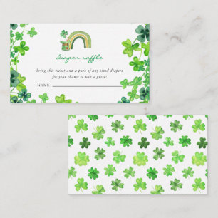 St. Patrick's Day Baby shower   Diaper Raffle Informatiekaartje