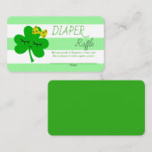 St Patrick's Day Baby shower Diaper Raffle Informatiekaartje (Voorkant / Achterkant)