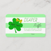 St Patrick's Day Baby shower Diaper Raffle Informatiekaartje (Voorkant)