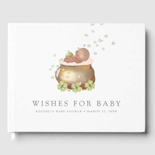 st patricks day baby shower gastenboek (Voorkant)