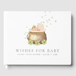 st patricks day baby shower gastenboek