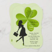 St. Patrick's Day Baby shower Invitation Kaart (Voorkant / Achterkant)
