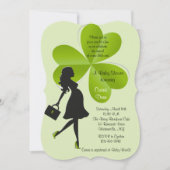 St. Patrick's Day Baby shower Invitation Kaart (Voorkant)