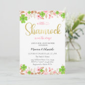 St Patrick's Day Baby shower Invitation Kaart (Staand voorkant)