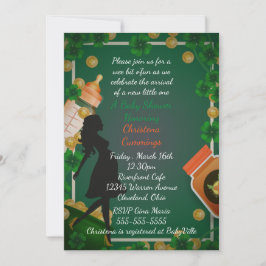 St. Patrick's Day Baby shower Invitation Kaart