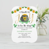 St. Patrick's Day Baby shower Kaart (Staand voorkant)