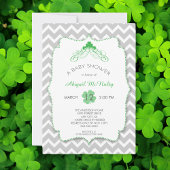 St Patrick's Day Baby shower Kaart