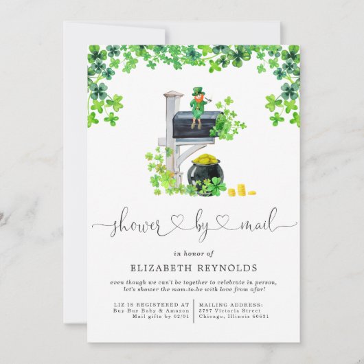 St. Patrick's Day | Baby shower per post Kaart (Voorkant)