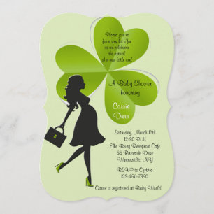 St. Patrick's Day baby shower uitnodiging