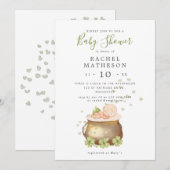 st patricks day baby shower uitnodiging (Voorkant / Achterkant)