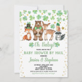 St Patrick's Day Baby shower van Mail Shamrock Kaart (Voorkant)
