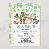 St Patrick's Day Baby shower van Mail Shamrock Kaart (Voorkant / Achterkant)