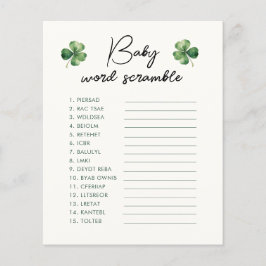 St. Patrick's Day Baby Word Scramble Game