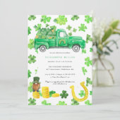 St. Patrick's Day babyfeest Kaart (Staand voorkant)