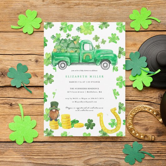 St. Patrick's Day babyfeest Kaart