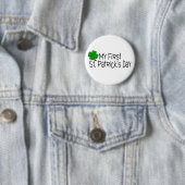 St. Patricks Day Babys First St. Patricks Day Ronde Button 5,7 Cm (In situ)