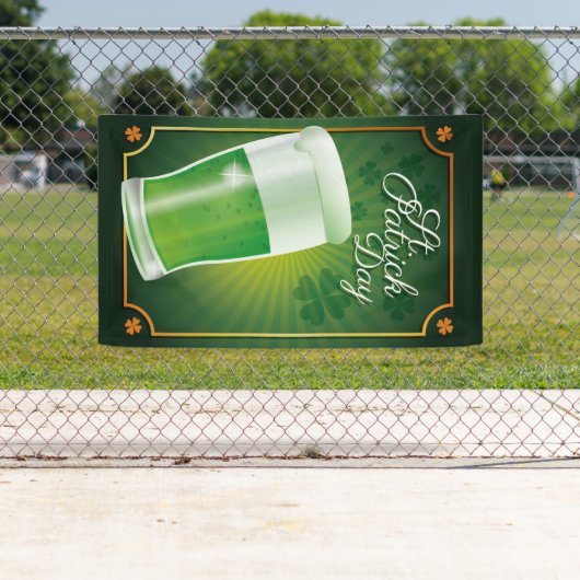 St. Patrick's Day-banner Spandoek (Insitu)