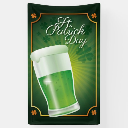 St. Patrick's Day-banner Spandoek (Verticaal)